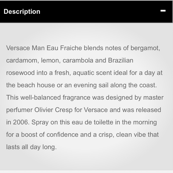 Versace Man Eau Fraiche by Gianni Versace - 5ml - Picture 4 of 4